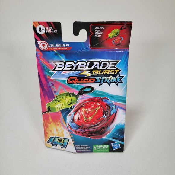 Hasbro Other - 2023 BEYBLADE BURST QUAD STRIKE TOP 4 In 1 PACK *Zeal Achilles A8* New